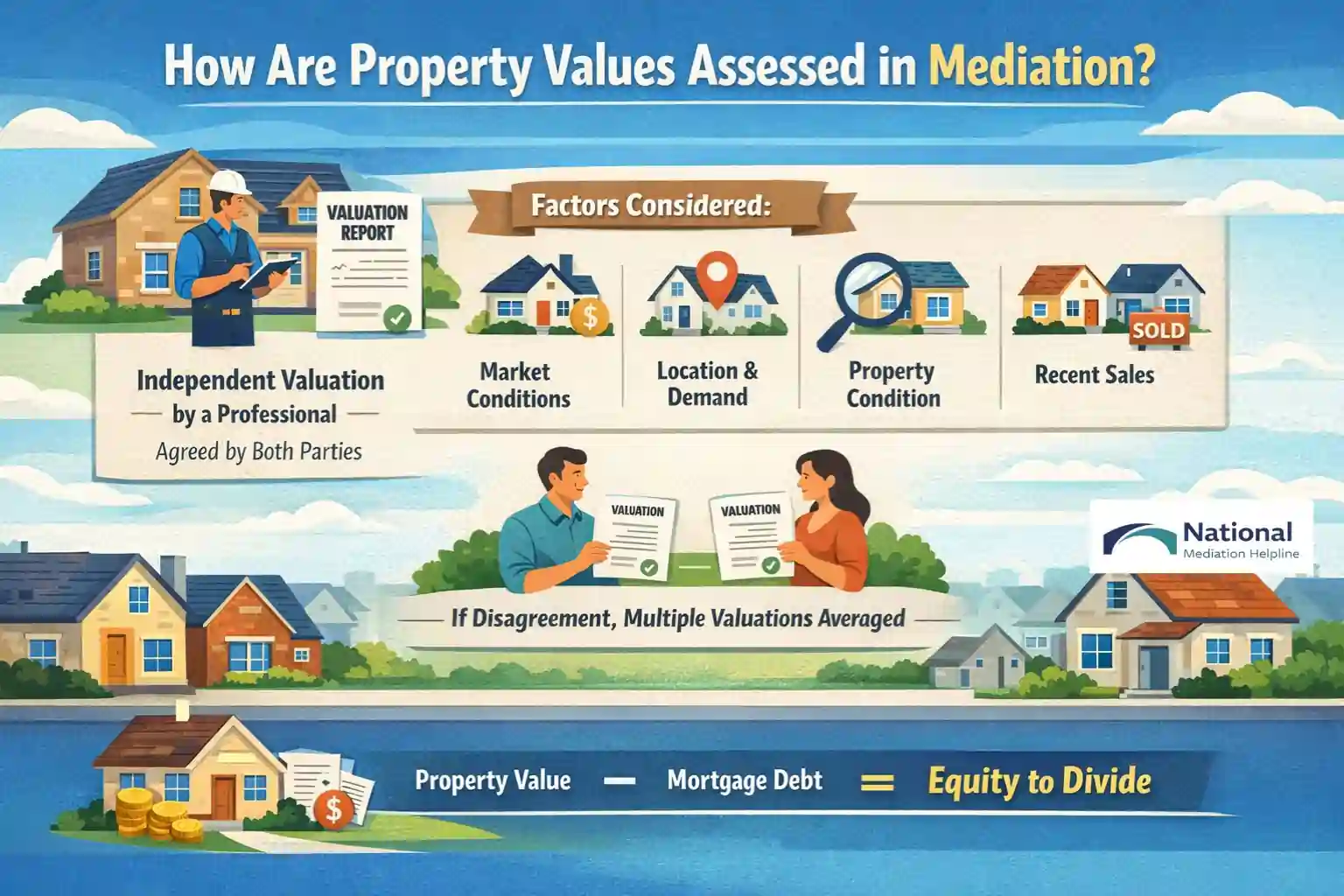 How Are Property Values Assessed in Mediation Milton Keynes?