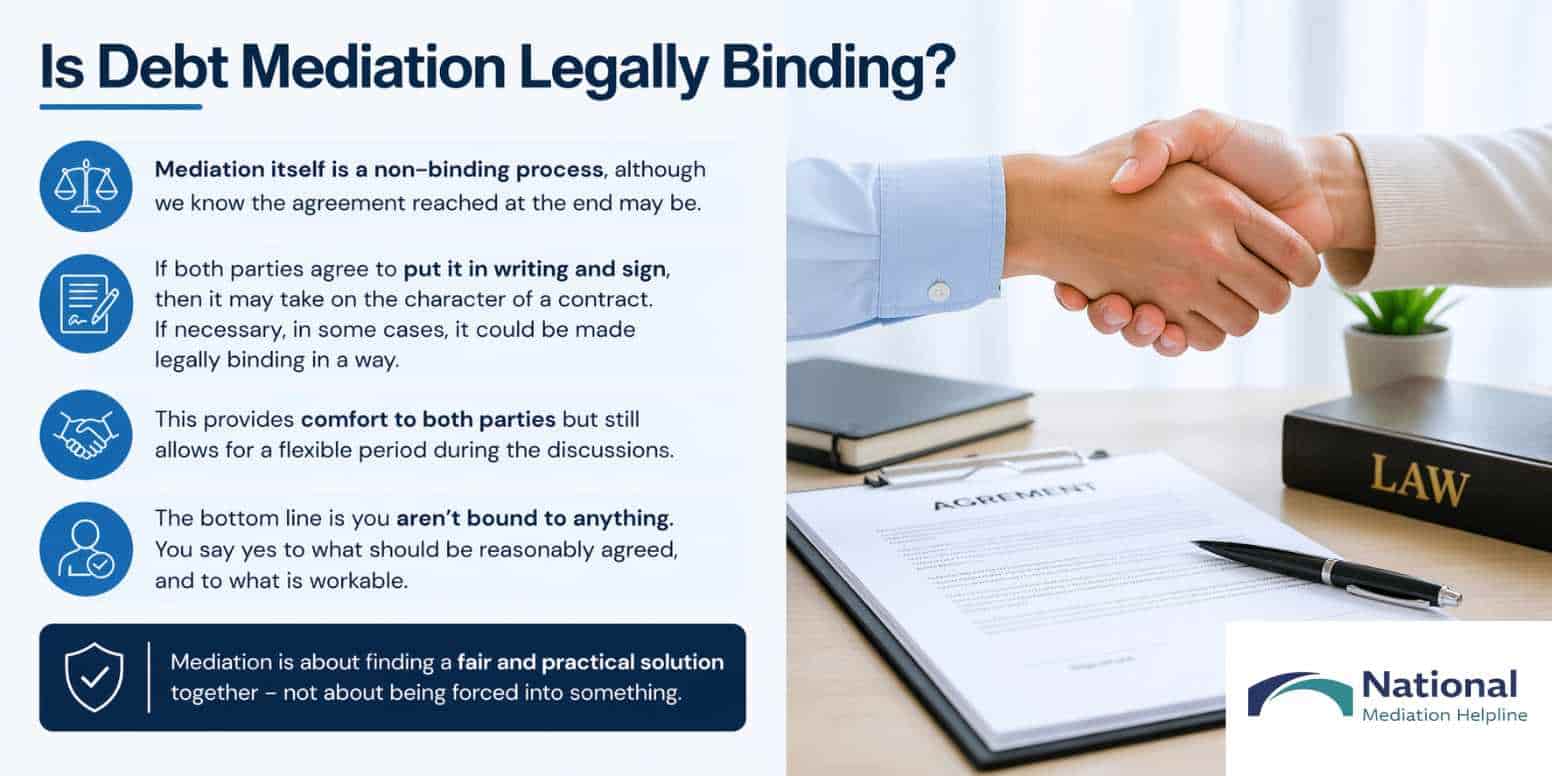 Is Debt Mediation Legally Binding Milton Keynes