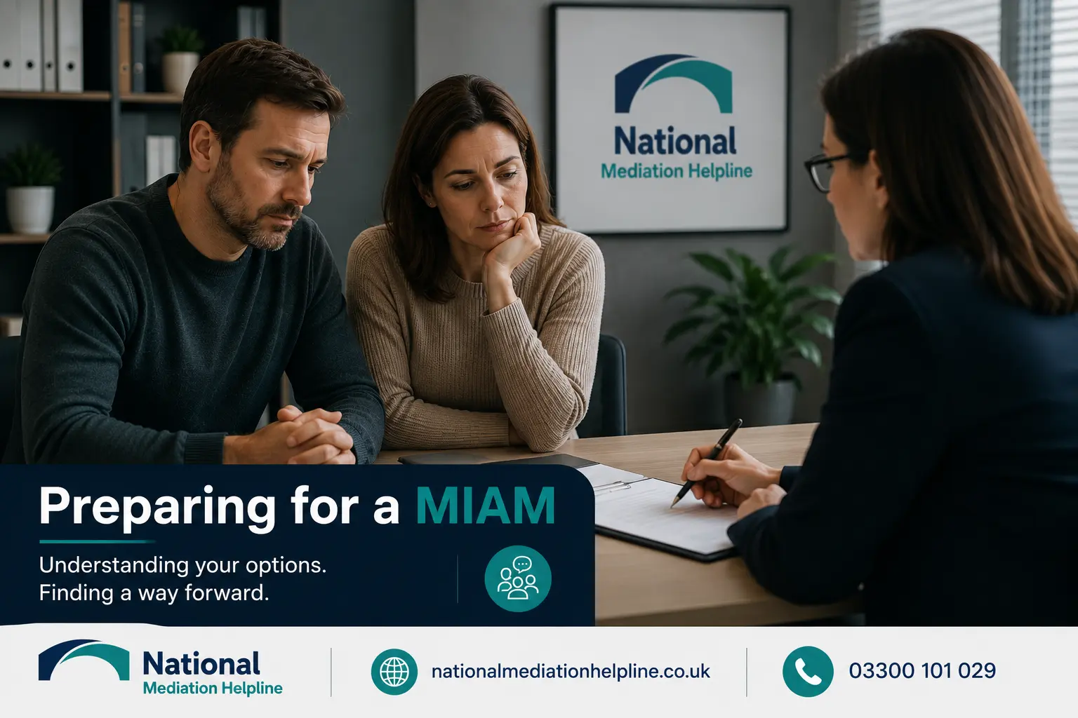 How to prepare for a miam in Milton Keynes Preparing for a MIAM. An image explaining how to prepare yourself emotionally and rationally for the first miam appointment